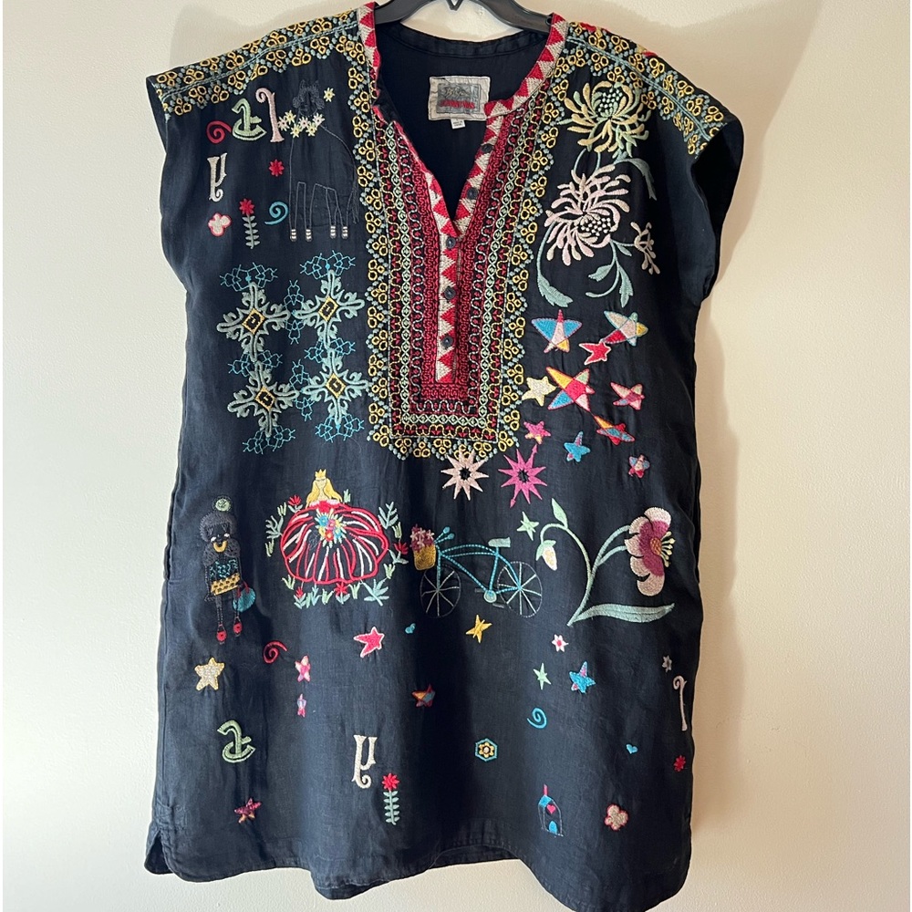 Johnny Was Biya Dress Tunic Black